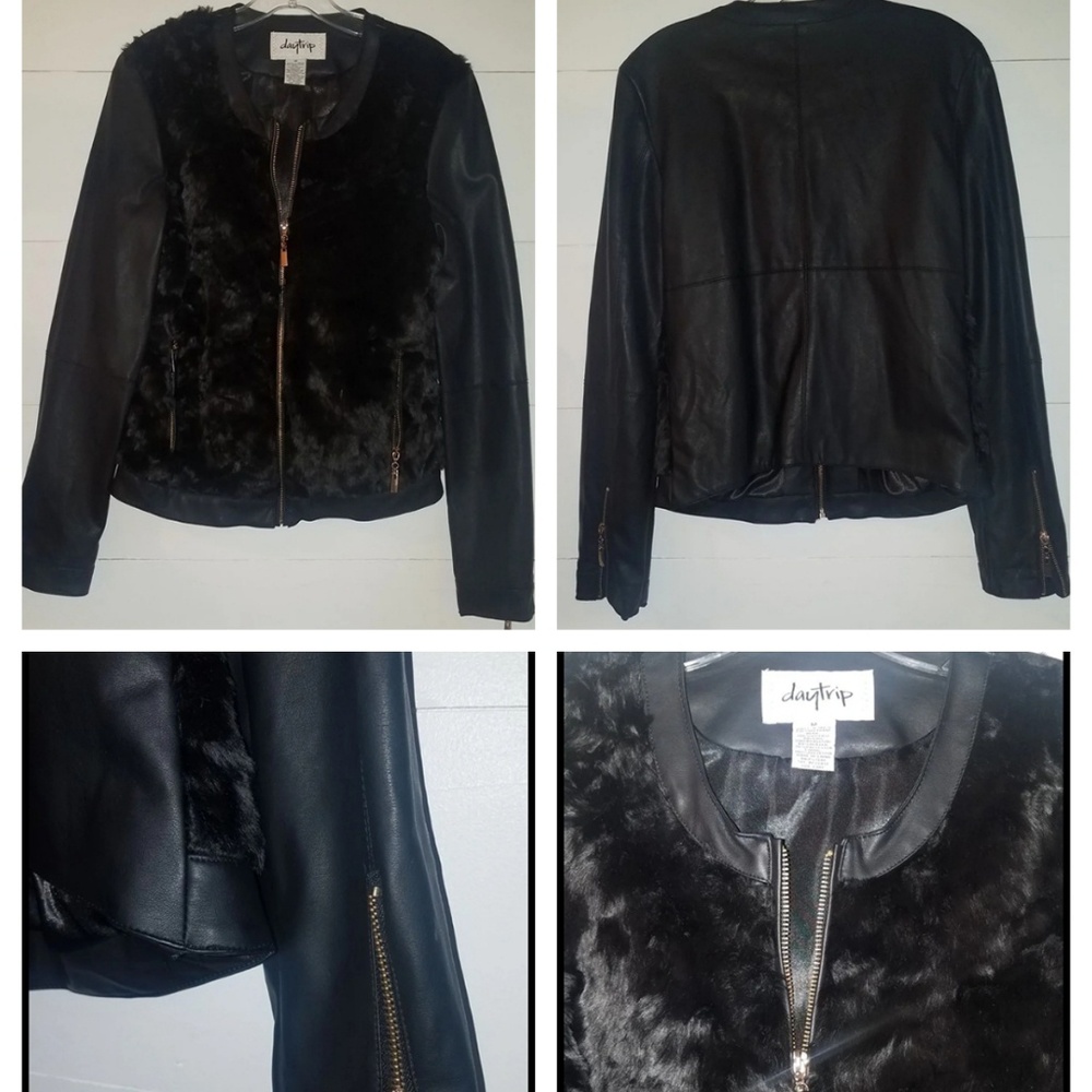 Daytrip Faux Fur Jacket Med (NWOT)